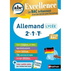 Nathan ABC du bac excellence : Allemand - 2de, 1re, Terminale (édition 2024)