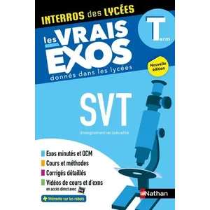 Comparateur de prix : Nathan SVT, enseignement de spécialité, terminale : les vrais exos donnés dans les lycées