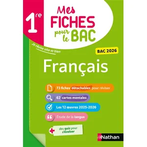Comparateur de prix : Mes Fiches Pour Le Bac 1re Français