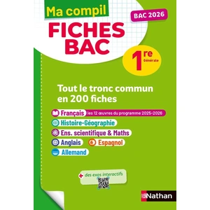Comparateur de prix : Ma Compil Fiches BAC 1re 2025 broché