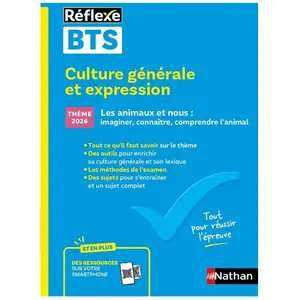 Comparateur de prix : Nathan Guide BTS - Culture générale et expression - Nouveau thème épreuve 2026 - Toutes filières