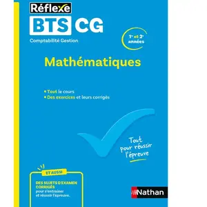 Nathan Mathématiques Bts Cg 1re Et 2e Année pas cher