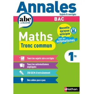 Maths 1e tronc commun - J. Besson - Nathan - broché - Scolaire / Unive... pas cher