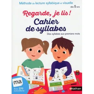 Comparateur de prix : ISBN Cahier des syllabes Regarde, je lis ! pour apprendre à lire dès 5 ans