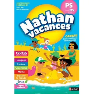 ISBN Nathan Vacances Maternelle PS vers la MS 3/4 ans pas cher