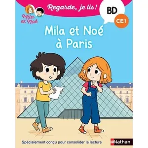 Comparateur de prix : Nathan Regarde je lis! Une BD à lire tout seul - Mila et Noé à Paris - BD - CE1 - Dès 7 ans