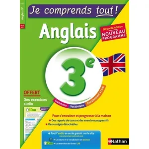 Nathan Je comprends tout ! Anglais 3ème Stéphane David (Auteur)