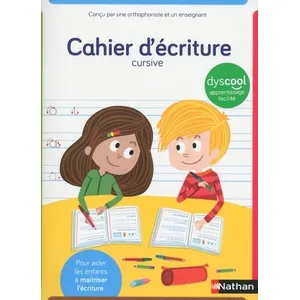 Comparateur de prix : ISBN Cahier d'écriture CP - Nathan - Adapté enfants DYS - Écriture cursive - À partir de 6 ans
