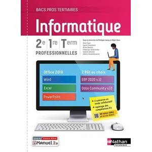 Comparateur de prix : Nathan Technique Informatique 2e/1re/TERM Bac pro - Livre + licence élève 2021