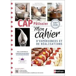 Nathan Technique Cap Pâtissier 1re Et 2e Années - Cahier pas cher