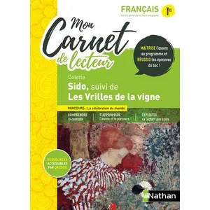 Comparateur de prix : Nathan Mon Carnet de lecteur : Sido Colette - Bac Français 2025