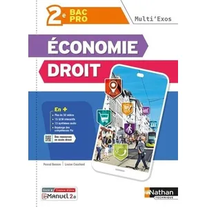 Nathan Technique Economie Droit 2de Bac Pro Multi'exos - Livre + Licence Élève pas cher