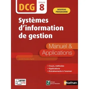 Comparateur de prix : Nathan Systèmes d'information de gestion - DCG 8 - Manuel et applications