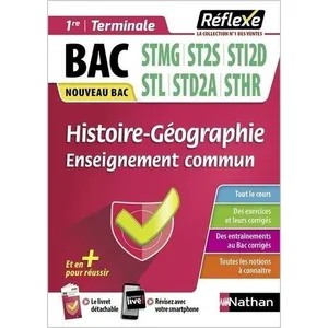 Comparateur de prix : Nathan Guide Bac Techno - Histoire-Géographie Toutes spécialités 1re/ Tle - Réflexe - N° 66