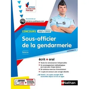 Comparateur de prix : Nathan Concours Sous-Officier De La Gendarmerie Catégorie B
