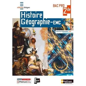 Nathan Technique Histoire-Géographie-Emc 2de Bac Pro pas cher