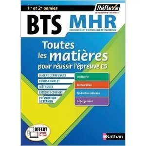 Comparateur de prix : Nathan Toutes les matières BTS MHR - Réflexe N° 19 Pierre Villemain (Auteur)