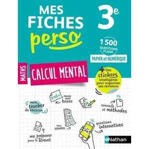Nathan Calcul mental 3e pas cher
