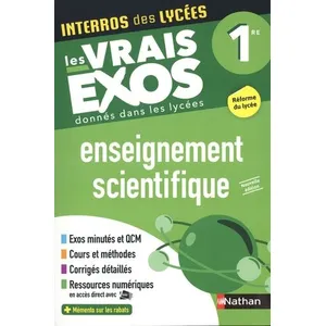 Comparateur de prix : Nathan Interros des lycées Tome 25 : enseignement scientifique - 1re (édition 2021)