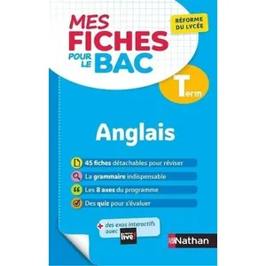 Nathan Mes Fiches pour le BAC Anglais Term