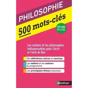 Nathan 500 mots-clés - Philisophie pas cher