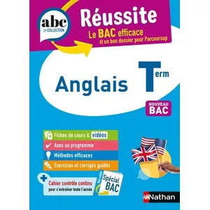 Nathan ABC du BAC Réussite Anglais Term Toutes Séries pas cher