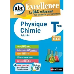 Comparateur de prix : NATHAN SECONDAIRE ABC BAC Excellence physique chimie terminale
