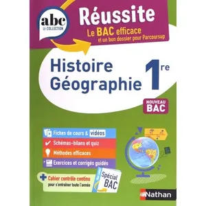Comparateur de prix : Nathan Histoire géographie 1re : nouveau bac Vidil, Cécile