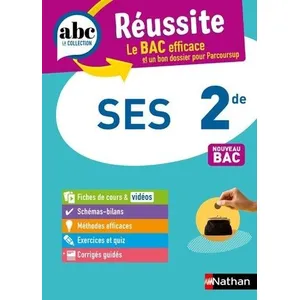 Comparateur de prix : Livre scolaire - Nathan - SES 2de - ABC Réussite - Cours, Méthodes, Exercices
