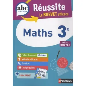 Comparateur de prix : Nathan ABC Réussite Maths 3e - Brevet 2023 Carole Feugère (Auteur), Gilles Mora (Auteur)