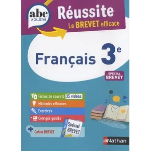 Comparateur de prix : Nathan ABC Réussite Français 3e - Brevet 2023 Cécile de Cazanove (Auteur)