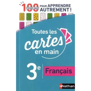 Comparateur de prix : Nathan Français 3e - Toutes les cartes en main - Fiches quiz Brevet - Brevet 2025