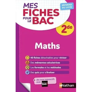 Nathan Mes fiches pour le BAC Mathématiques 2de pas cher