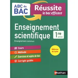 Nathan Enseignement scientifique 1re pas cher