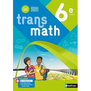 Comparateur de prix : Nathan Transmath : 6e : manuel (édition 2022)