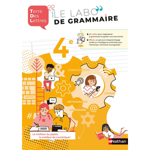 Nathan Terre des Lettres 4e - Le labo de grammaire 2021 (Broché) pas cher