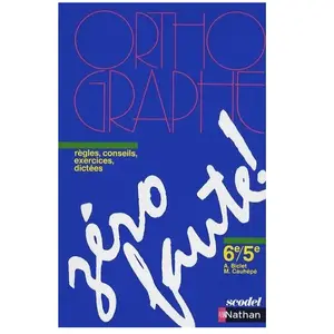 Nathan Zéro faute 6e / 5e 1992 pas cher
