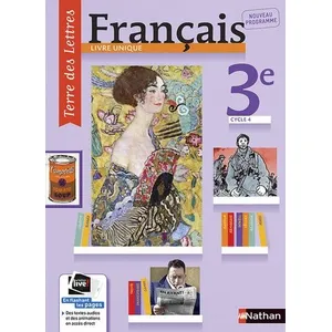 Nathan Français 3e, cycle 4 : livre unique : nouveau programme, brevet 2017 pas cher
