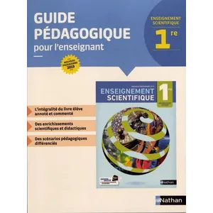 Nathan Enseignement Scientifique 1re - Guide Pédagogique Pour L'enseignant pas cher