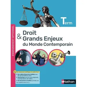 Comparateur de prix : Nathan Droit et grands enjeux du monde contemporain - Terminale - Manuel - 2021
