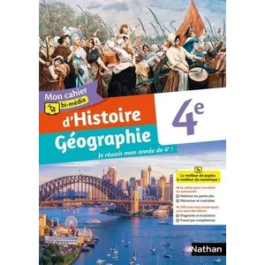 Nathan Histoire géographie : 4e : cahier de l'élève (édition 2022) pas cher