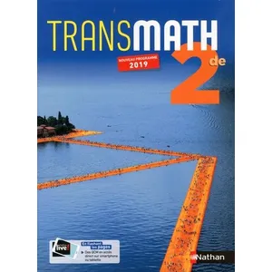 Nathan Transmath 2de - Manuel - 2019 pas cher