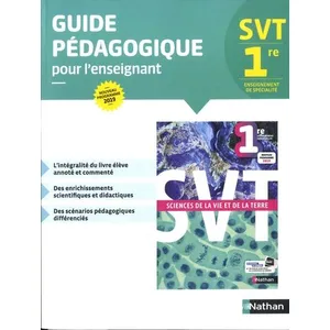 Comparateur de prix : Nathan Sciences de la vie et de la terre 1re - Livre du professeur 2019