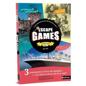 Comparateur de prix : Nathan Escape games : pochette escape game anglais - cycle 4 - a2 > b1