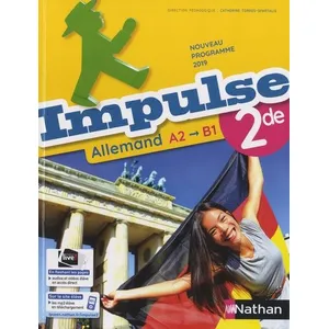 Nathan Allemand Impulse 2de - manuel élève (nouveau programme 2019) pas cher
