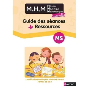 Comparateur de prix : Nathan Méthode heuristique de mathématiques maternelle MS : guide des séances + ressources