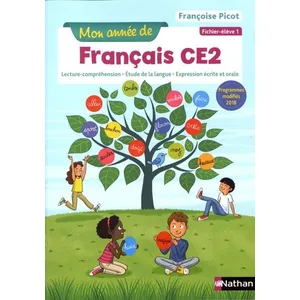 Comparateur de prix : Nathan Mon année de français : français - CE2 - fichier élève (édition 2019)