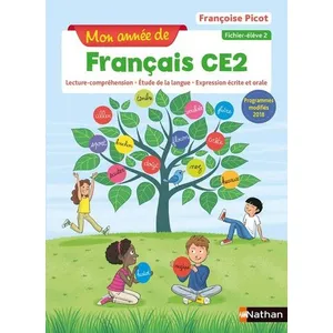 Comparateur de prix : Nathan Mon année de français : français - CE2 - fichier élève (édition 2018)