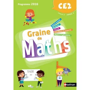 Comparateur de prix : Nathan Graine de maths CE2, cycle 2, année 3 : programme 2016