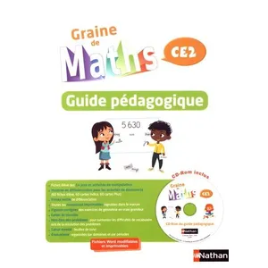 Comparateur de prix : Nathan Graine de Maths - Guide pédagogique CE 2 + CD 2017